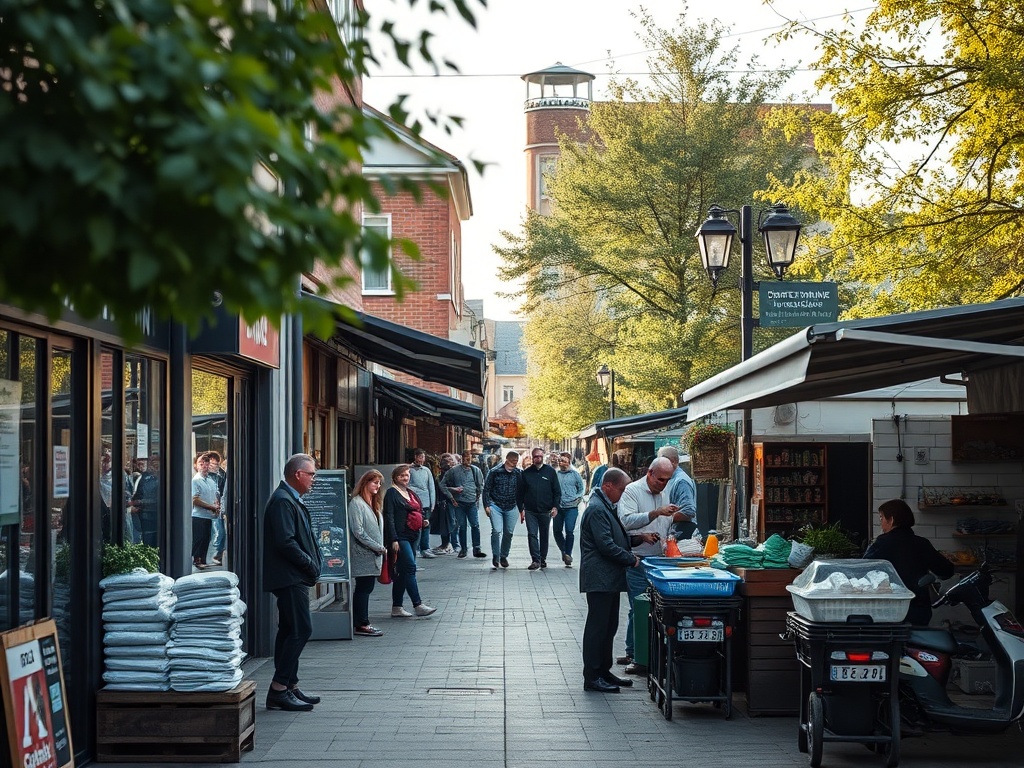 Plakat informujący o dofinansowaniu budowy zbiorników retencyjnych w Świętochłowicach dla mieszkańców i firm.